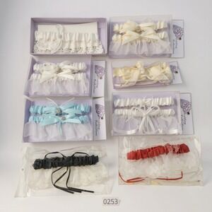 Lot of Vintage Bridal Wedding Garters- New In Package
